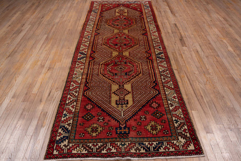 Antique Sarab Runner Rug (4' x 11')